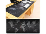 Tapis de souris large carte du monde de bureau 80x30