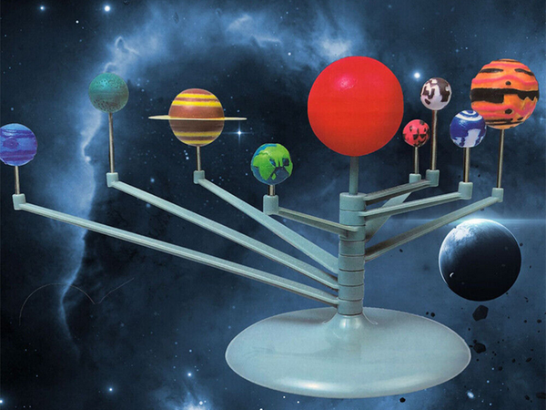 Set pintura creativa sistema solar modelo educativo planetas 3d