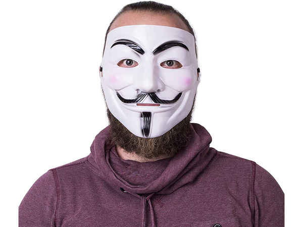 Maska anonymný vendetta acta protest halloween v