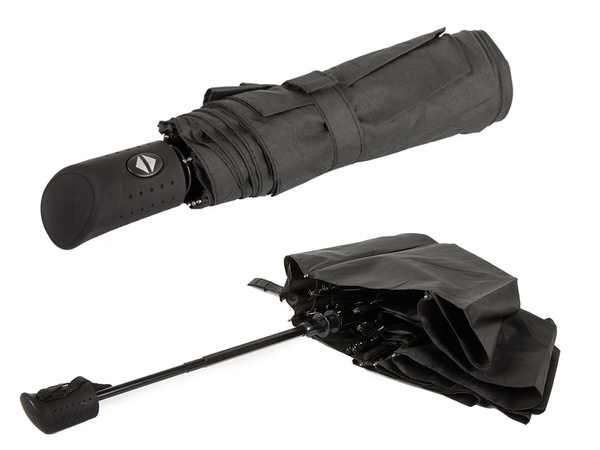 Vihmavari kokkupandav vihmavari automaatne must unisex