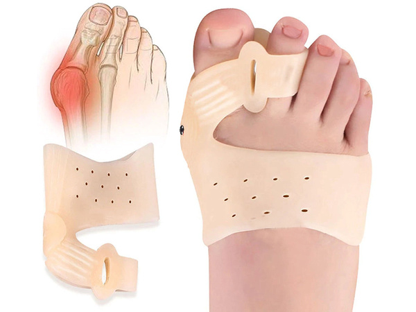 Разделитель пальцев ног для hallux valgus гелевый клиновидный магнит