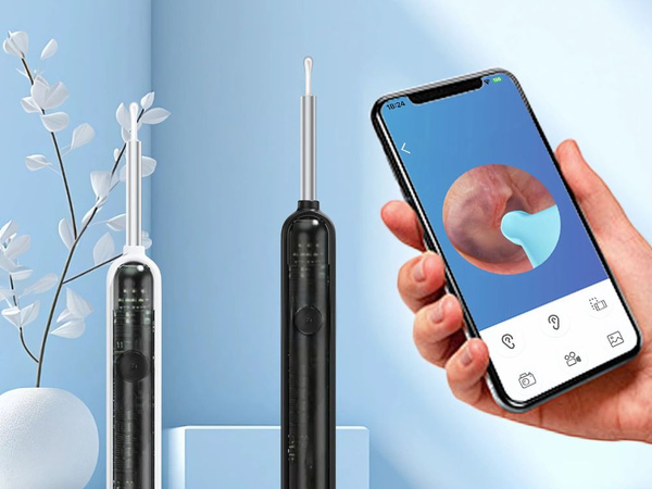 Endoskopas otoskopas su wifi kamera ausų valymo įrankių išmanusis rinkinys