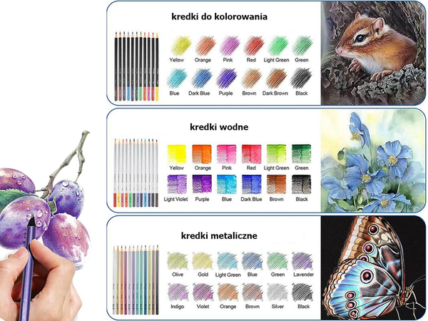 Set de dibujo para colorear profesional artístico 74el