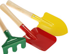 Gartengeräte-set harke schaufel 3in1