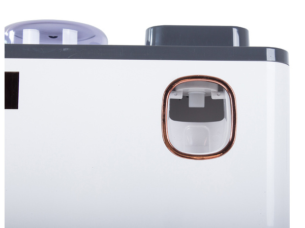 Toothbrush organiser cups toothpaste dispenser uv