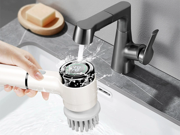 Elektrická rotujúca kefa na čistenie kuchyne, bezdrôtová, 5 v 1