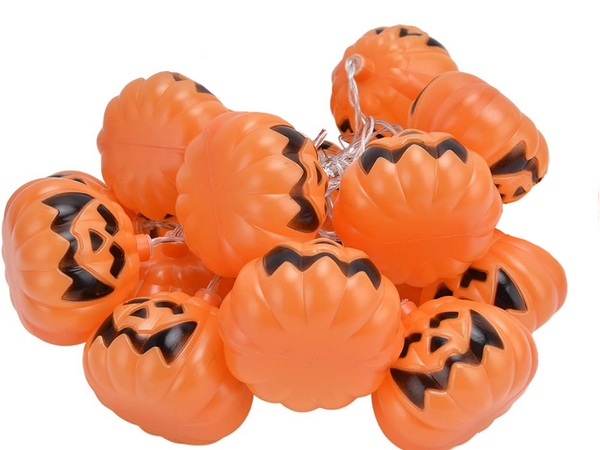 Lumières 10 led hanging pumpkins halloween 200cm glowing decoration pumpkin decoration