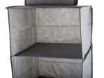 Wardrobe organiser hanging shelf with 2 shelves 50cm