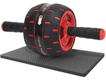 Ejercicio abdominal rueda de rodillos + colchoneta