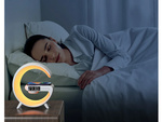 Led fény rgb játék töltő indukciós hangszóró ébresztőóra rádióóra