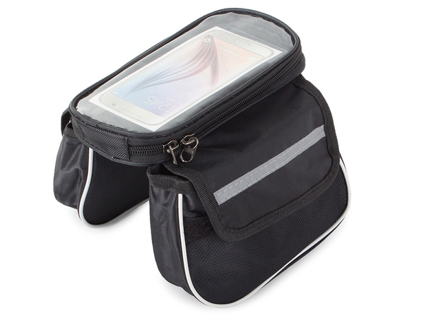 Geantă de bicicletă cadru pannier bicicletă telefon caz