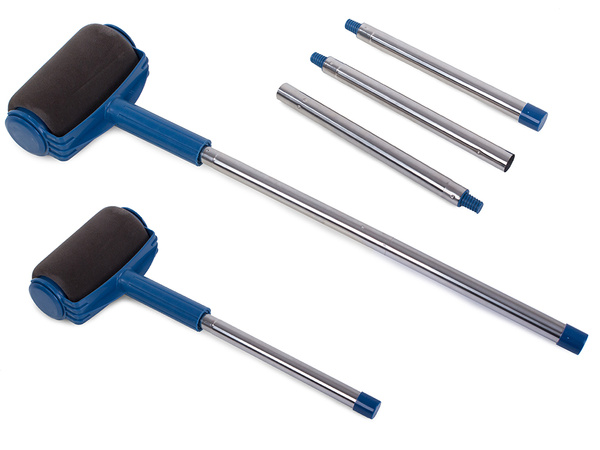 Dažų volelio rinkinys su nelašančiais dažais