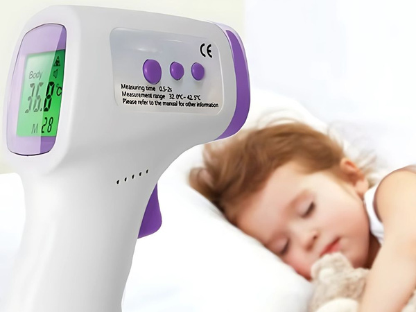 Brezkontaktni infrardeči termometer lcd elektronski natančen digitalni