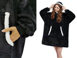 Cald hanorac oversize pătură xxl 2in1 blană groasă moale hooded halat
