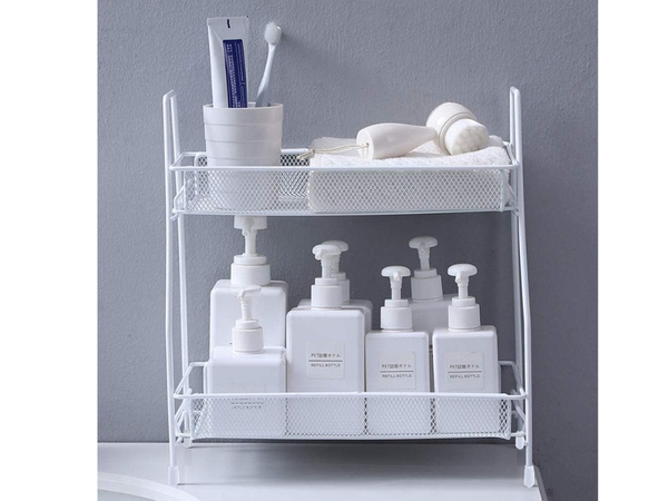 Estante de cocina organizador de cocina de pie especiero loft de dos niveles