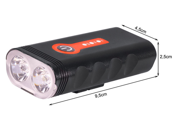 Přední světlo na kole vedlo baterku přední světlo na kole usb