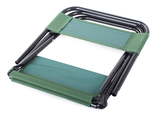 Faltbarer touristenstuhl mit rückenlehne