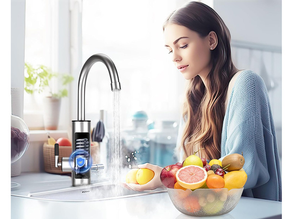 Električni grelnik vode kran kuchen baterija lcd 3kw