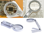 Lupa cosmetica lampara de lectura iluminacion 20 led