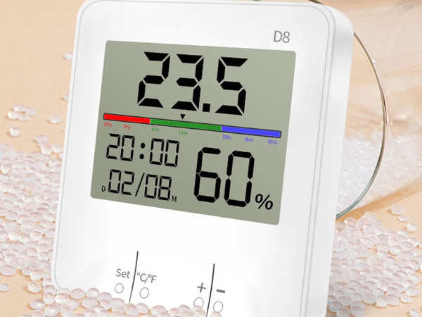 Termometer vremenska postaja notranji higrometer ura baterija lcd