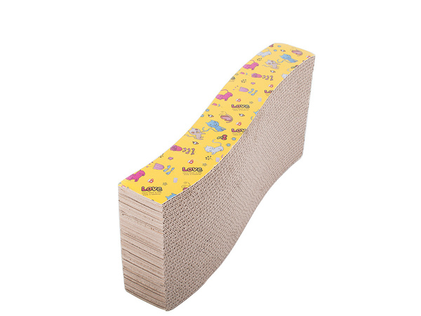 Karton katze kratzer horizontale welle catnip