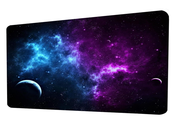 Gaming desk pad xxl cosmos stars 90x40 thick mousepad