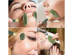 Jade facial massager roller set