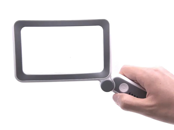 Beleuchtete leselupe 4x mit led-beleuchtung