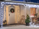 Lights light curtain christmas garland decoration 500 led cold ip44