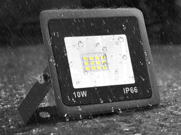 Proiector halogen spotlight a condus 10w 6000k exterior rezistent la apa ip66