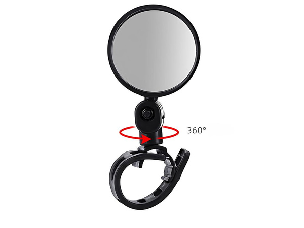 Handlebar mirror for bicycle handlebars convex retro 360