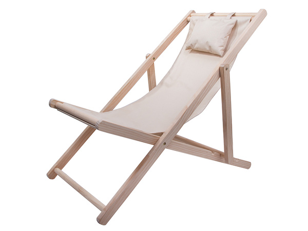 Chaise longue en bois chaise de plage chaise de jardin pliante coussin de plage