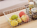 Loft metal metal wire organiser basket for kitchen fruit basket black large