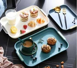Taca kuchenna do serwowania śniadań napojów ciast deserów plastikowa