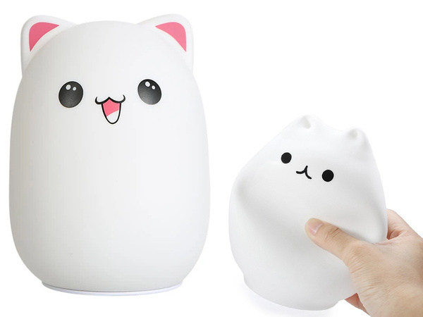 Led cat night light rgb touch