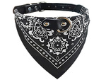 Dog collar with bandanna for dog cat l
