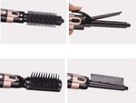 Hair dryer curling iron brush set 4in1