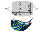 Brazilský dvoulůžkový hammak s polštářem xxl velký 200kg 260x150 povlečení