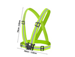 Reflective harness waistcoat for motorbike bicycle running