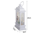 Lanterne de noël décoration lanterne led décoration vitrail lanterne bonhomme de neige
