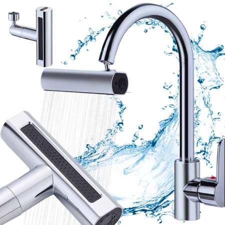 Aerateur pour robinet rallonge pivotante à diffusion pour robinet 4 modes