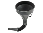 Large fuel funnel with strainer for tank oil