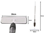 Flat mop with length sprayer 120cm 350ml +3 packs of microfibres