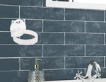 Bathroom wall-mounted hair dryer holder