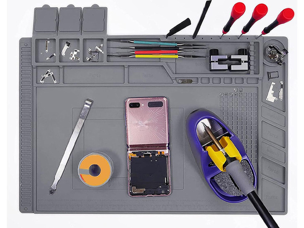 Silikonska servisna podloga za spajkanje organizator velike blazinice 30x45 magnet