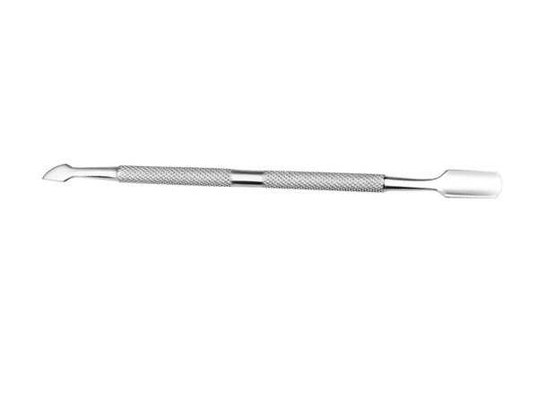 Stainless steel cuticle tip and scraper for hybrid cuticles