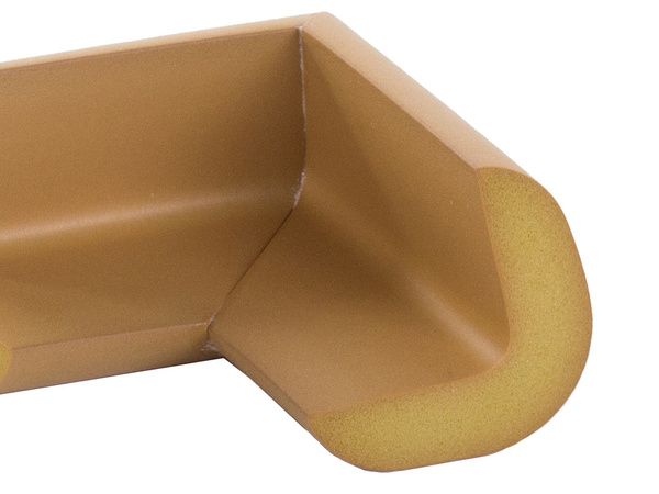 Mēbeļu stūra virsma mēbeļu kastēm bronzas uzlīmes x4