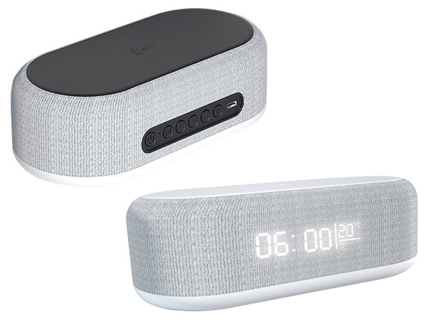 Digitaalne äratuskell elektrooniline termomeeter induktsioon laadija alarm 2in1