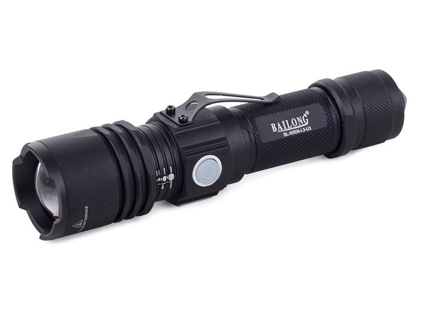 Linterna táctica bailong cree led xm-l3-u3 usb