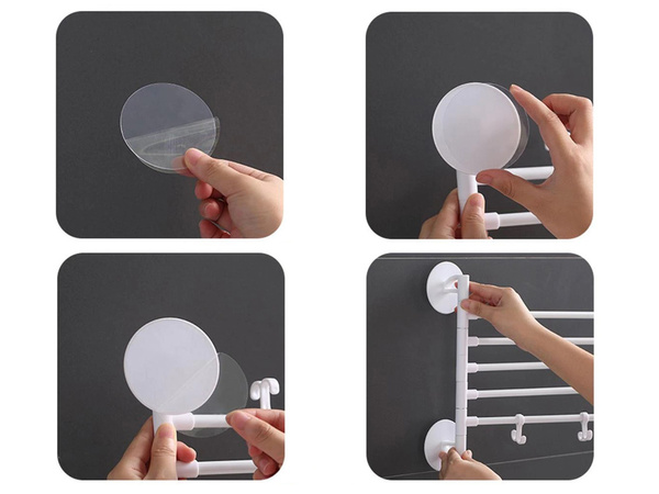 Vrtljivi kopalniški obešalnik za brisače 4 roke